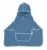 Prosop 60×65 cm din bumbac muselina cu gluga si buzunar pentru bebelusi si copii Amy Poncho blue