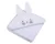 Prosop cu gluga brodata si cu urechi 80×80 cm White Rabbit