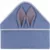 Prosop de baie Infantilo cu gluga Waffle Bunny 80×80 cm albastru inchis