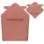 Prosop de baie Lionelo cu gluga din muselina 100 bumbac 80×80 cm rosu