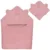 Prosop de baie Lionelo cu gluga din muselina 100 bumbac 80×80 cm roz