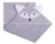 Prosop de baie cu gluga cu urechi din bumbac 80×80 cm Grey Fox
