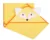 Prosop de baie cu gluga cu urechi din bumbac 80×80 cm Yellow Fox