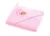 Prosop de bumbac cu gluga Sensillo Bear 100×100 cm roz
