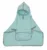Prosop din bumbac muselina cu gluga si buzunar pentru bebelusi si copii Poncho mint 60×65 cm