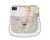 Protectie anti-transpiratie KikkaBoo Dreamy Fields Grey, Model universal pentru carucior,husa din bumbac moale si spate din plasa 3D respirabila, Orificii pentru centura de siguranta,Dimensiune 81×42 cm