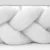 Protectie laterala New Baby pentru patut tip bumper impletit 210 cm White