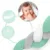 Protectie laterala impletita pentru patut copii Ricokids Trio MintGriAlb 2 metri din material plus cu umplutura antialergica,multifunctionala,lavabila