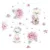 Protectie laterala pentru patut tip bumper impletit MimiNu 220 cm pink ballerina