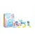 Pusculita cu accesorii surpriza si figurina Pocket Money Piggies Albastru