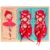 Puzzle din lemn, Woody, Sireturi pentru pantofi, 16 piese, Rosu