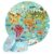 Puzzle rotund, Boppi, 150 piese, Harta lumii