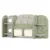 Raft organizator pentru carti si jucarii cu 4 polite,2 cutii depozitare si 2 rafturi carti Nichiduta Birds ,robust cu margini rotunjite,ideal pentru camera copii,crese sau gradinite Green