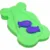 Reductor din burete New Baby pentru baie lungime 58 cm Maxi Green