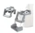 Reductor pentru copii Little Mom Grey multifunctional 2 in 1, pliabil, colac din PVC, cu recipient colector si manere de sustinere, dimensiuni 58x47x32.5 cm
