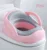 Reductor pentru toaleta Little Mom Sky Pink cu manere si sezut moale, varsta 1 an+