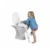 Reductor pentru toaleta cu scarita Kiddyloo White