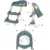 Reductor pliabil de toaleta Little Mom Potty Seat Green pliabil, reglabil pe inaltime, cu manere si suprafete antialunecare