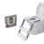 Reductor toaleta pliabil cu scara Little Mom WhiteGrey