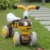 Ride-On copii fara pedale Ecotoys Albinuta LC-V1308 galben, varsta 10-36 luni, greutate maxima admisa 20 kg, sezut moale din spuma