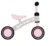 Ride-On pentru copii Ikonka Fix Tiny Roz, fara pedale, cu 4 roti, ghidon reglabil, cadru din otel, Saua din spuma moale, inaltime sezut 27 cm, sarcina maxima admisa 30 kg