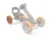 Roata spate Kart Reppy gri-orange 10×2,5