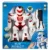 Robot cu telecomanda, lumini si sunete, Sunman, Rosu
