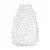 Sac de dormit de vara bebe 85 cm alb cu frunze
