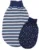 Sac de dormit reversibil din bumbac organic Stripped Blue