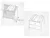 Saltea de infasat bebe cu intaritura 70×47,5 Klups Clouds White 406
