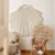 Saltea de joaca din catifea, Seashell, Little Amy, Crem, 115 x 110 cm