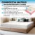 Saltea de pat ortopedica cu latex 120×200 – 17+3+1, reversibila, 7 zone, husa lavanda, Young