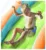 Saltea gonflabila Happy Hop Piscina si tun cu apa