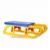Sanie din plastic mare 26 x 90 x 34 cm galben albastru