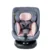 Scaun auto Deluxe Buf Boof i-Size cu isofix rotativ 360 grade 40-150 cm Saphir Pink