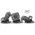 Scaun auto cu Isofix Coccolle Nyota Diamond Black 40-150 cm, i-Size, 4 pozitii inclinare, Rotire 360 cu o singura mana, Tetiera reglabila, Husa detasabila, Sistem antibasculare Top Tether, Pozitie somn, 0-12 ani