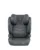 Scaun auto cu isofix KikkaBoo i-Stand Dark Grey 100-150 cm,certificare I-Size, Tetiera reglabila in 13 pozitii, Tetiera cu spuma de memorie,Husa detasabila