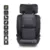 Scaun auto pentru copii BabyGo SafeChild2 Grey, 100-150 cm, certificat R129, spatar detasabil, tetiera ajustabla, SPS