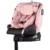 Scaun auto pentru copii Chipolino Premium Pink Marshmallow i-Size, rotativ, 40-150 cm, sistem isofix si picior de suport, protectie la impact lateral SPS, tetiera reglabila, husa detasabila