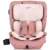 Scaun auto pentru copii Chipolino Tycoon Pink Marshmallow i-Size 76-150 cm, tetiera reglabila, husa detasabila, suport pahar