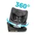Scaun auto pentru copii, Kidnort, cu isofix, rotativ 360, i-Size R129, cu picior stabilizator si tetiera reglabila, 40-150 cm, dimensiune 46.5 x 35 x 56 cm, Radjur Grey
