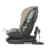 Scaun auto rotativ iSize Coccolle Velsa Taupe Brown cu isofix, top-tether, protectie la impact lateral, reglabil