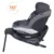 Scaun auto rotativ iZi Turn i-Size Metallic Melange