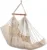 Scaun balansoar tip hamac brazilian, cu suport pentru picioare, dimensiune 130 cm, Bej