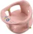 Scaun de baie pentru bebelusi, Little Mom, design ergonomic cu spatar si cotiere, fixare cu ventuze, dimensiune 32 x 32 x 20.5 cm, Baby Sit Light Pink
