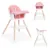 Scaun de masa 2 in 1 Ecotoys HC508 Roz