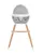 Scaun de masa 2 in 1 Kinderkraft Fini Grey