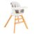 Scaun de masa 3 In 1 Juju Eat&Twist, rotativ, 360 grade, Gri