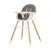 Scaun de masa 3 in 1 Chipolino Rio 2023 Graphite
