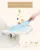 Scaun de masa 3 in 1 Little Mom Luxury Blue reglabil pe inaltime, cadru metalic, design ergonomic, tavita dubla reglabila, centura siguranta, suport picioare